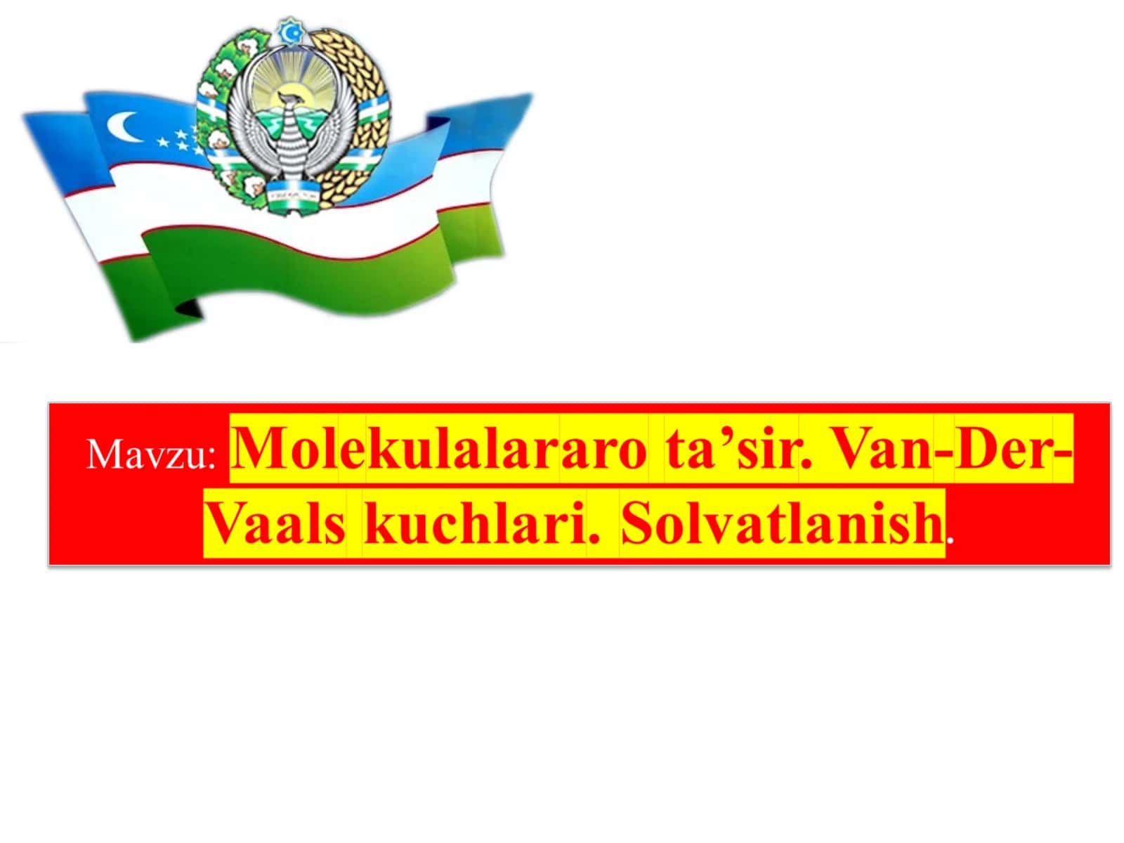 Molekulalararo kuchlar