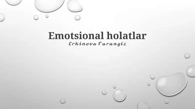 Emotsional holatlar