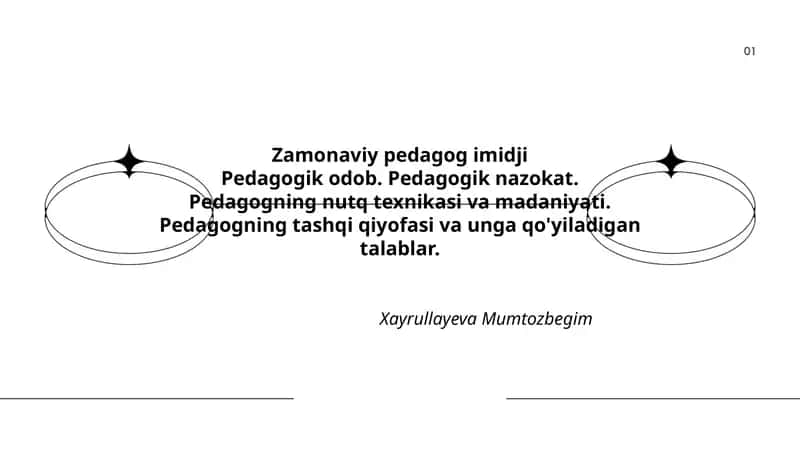 Zamonaviy pedagog imidji