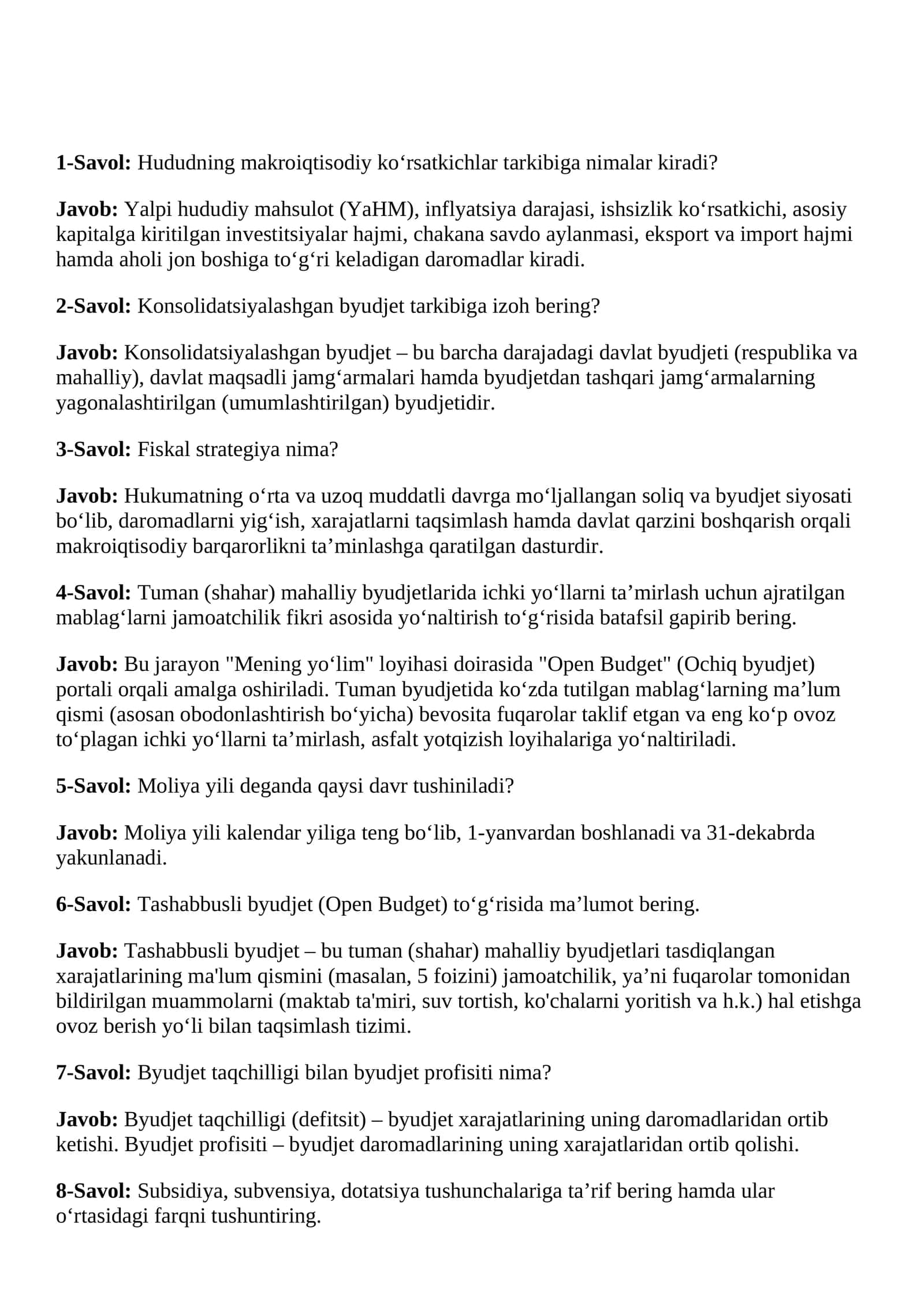 AGROS suhbat savollari 2026 yil javoblari bn (Davlat mehnat huquq inspektori)