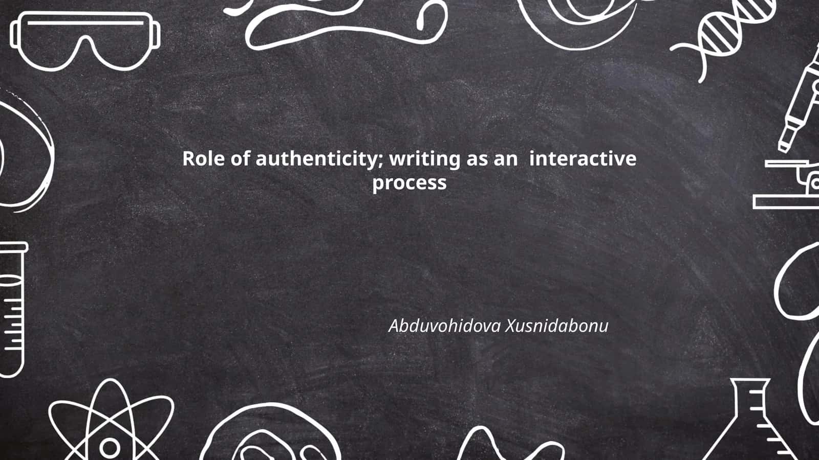 Authentic Voice in Writing