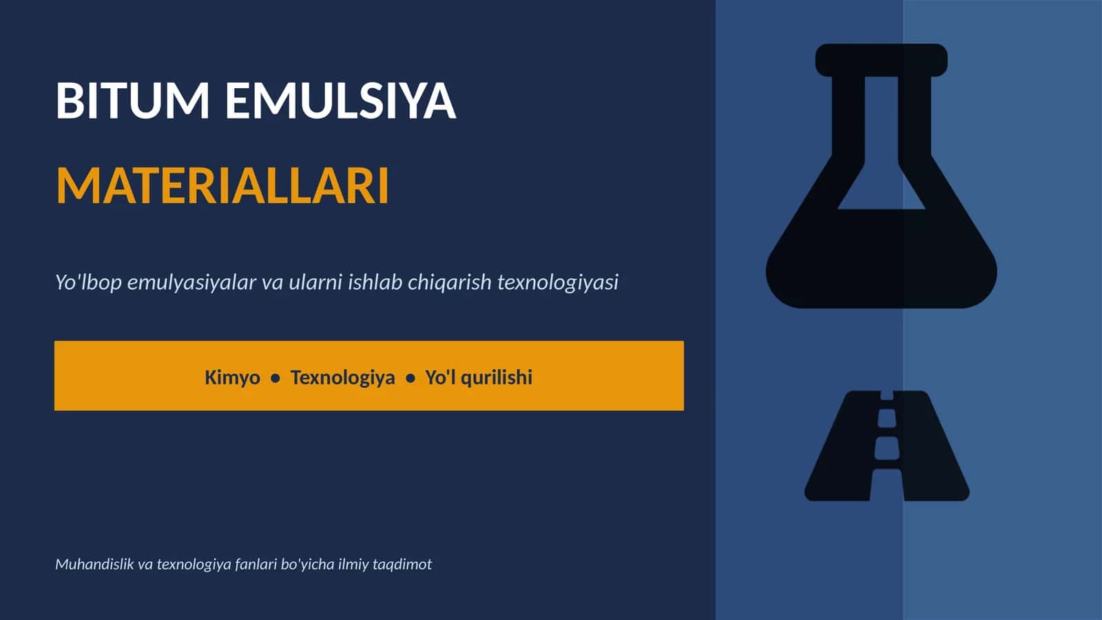 BITUM EMULSIYA MATERIALLARI