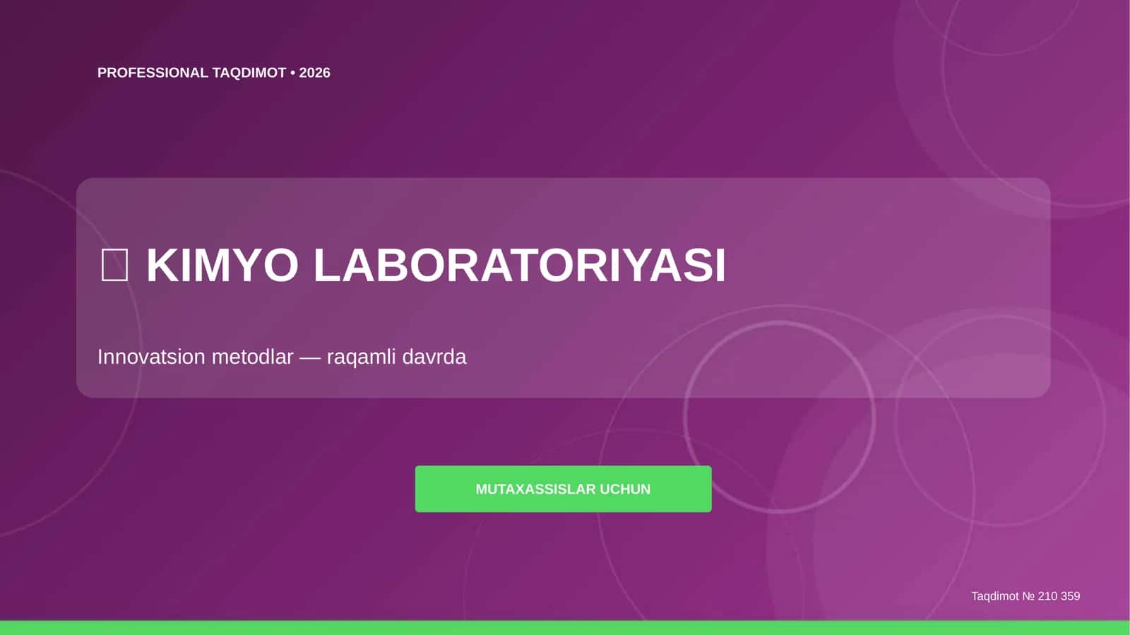 KIMYO LABORATORIYASI