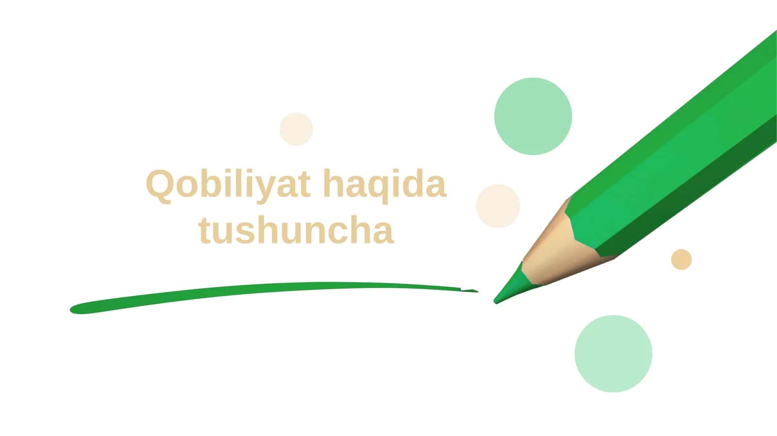 Qobiliyat haqida tushuncha