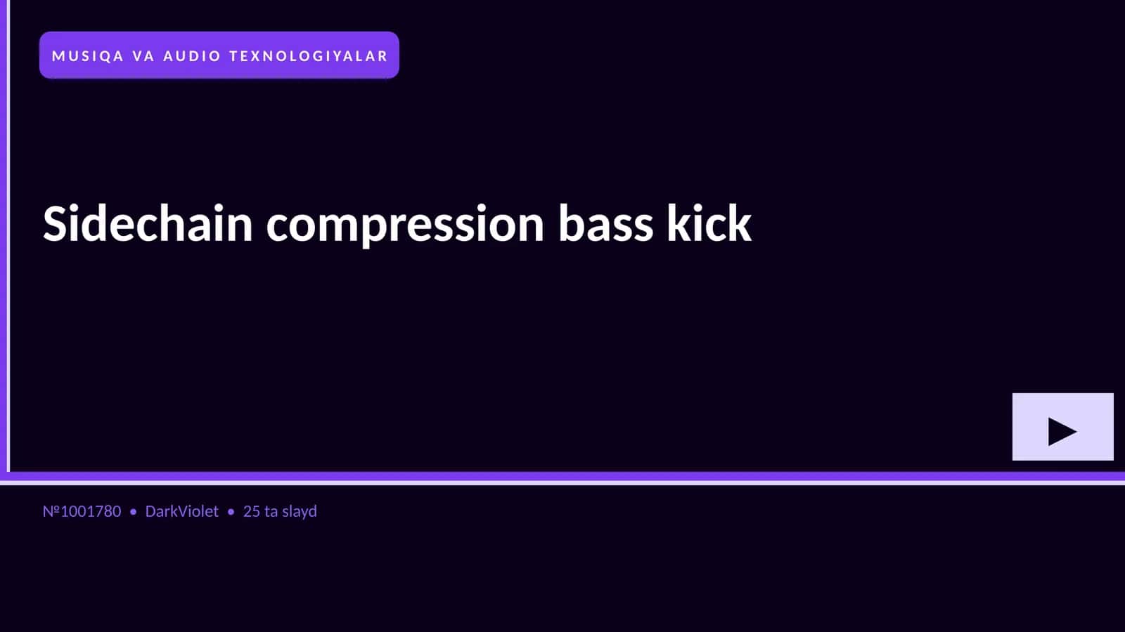 Sidechain compression bass kick