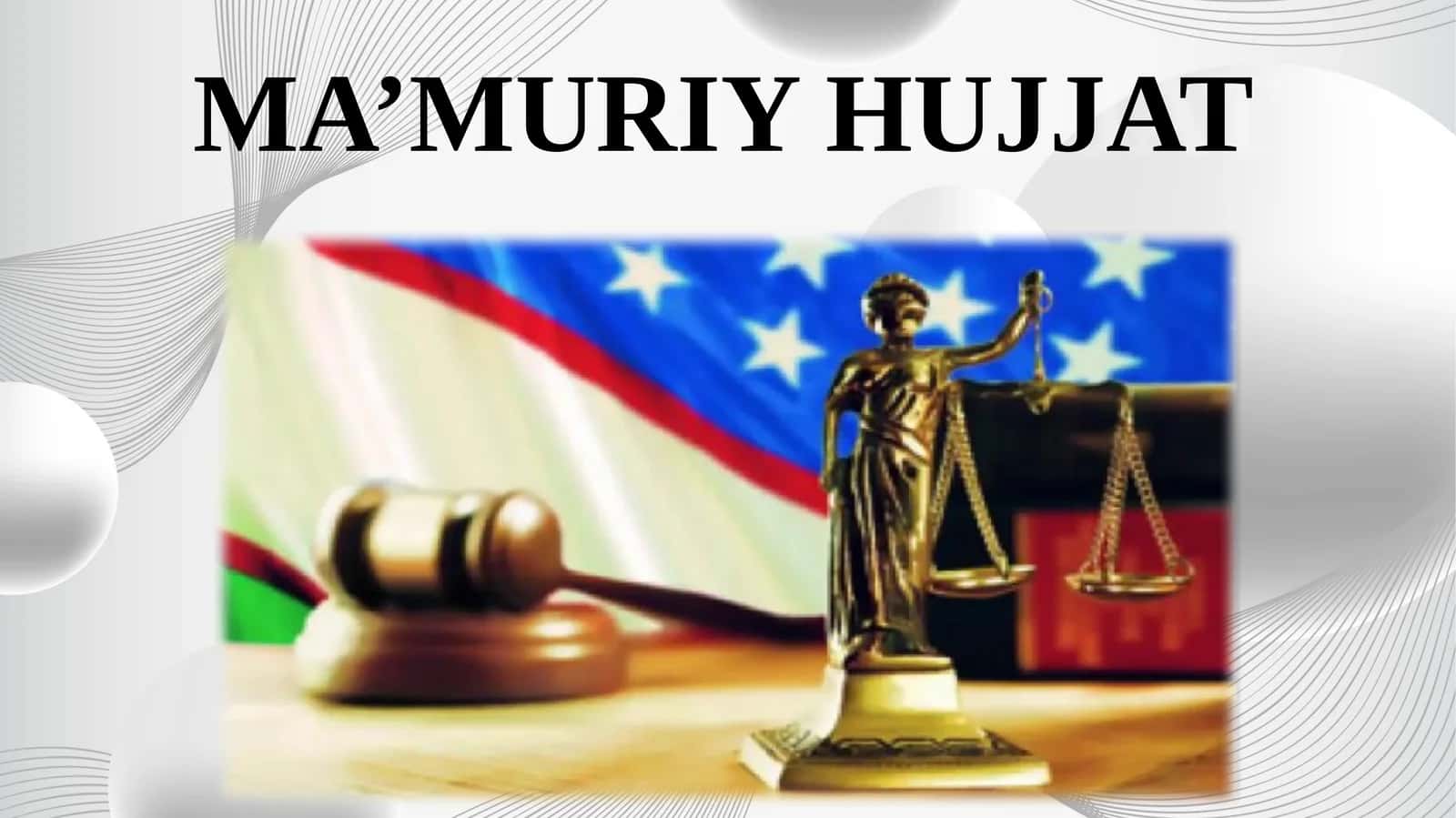 Ma’muriy hujjat