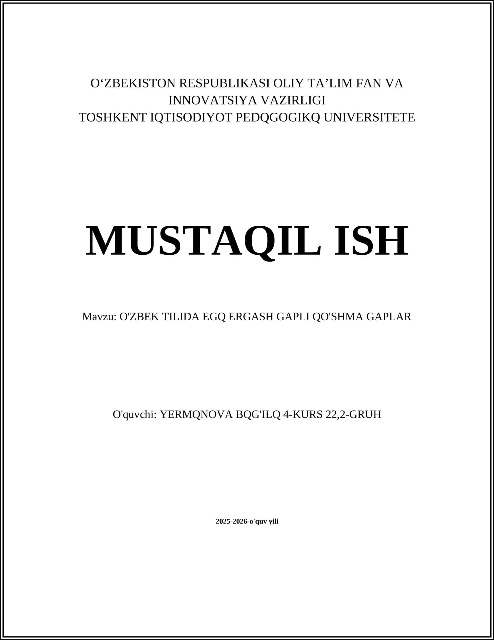 Ergash gapli qo'shma gaplar