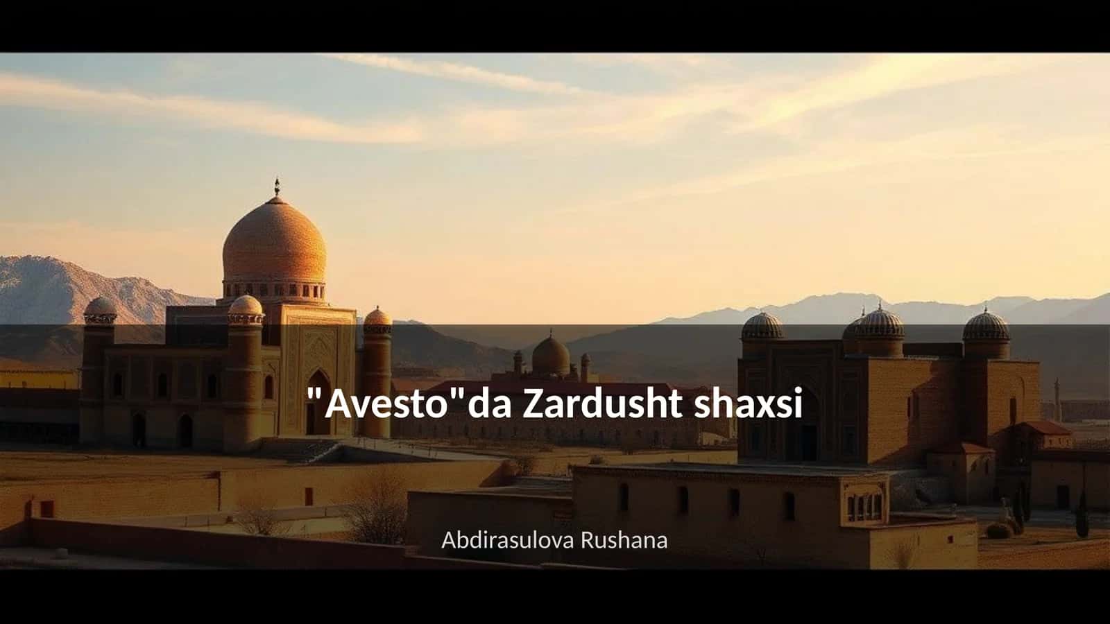 Zardusht shaxsi