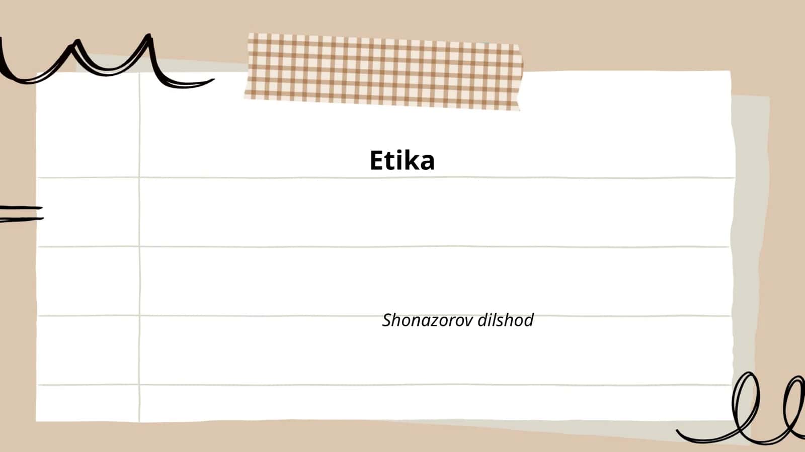 Etika va madaniyat