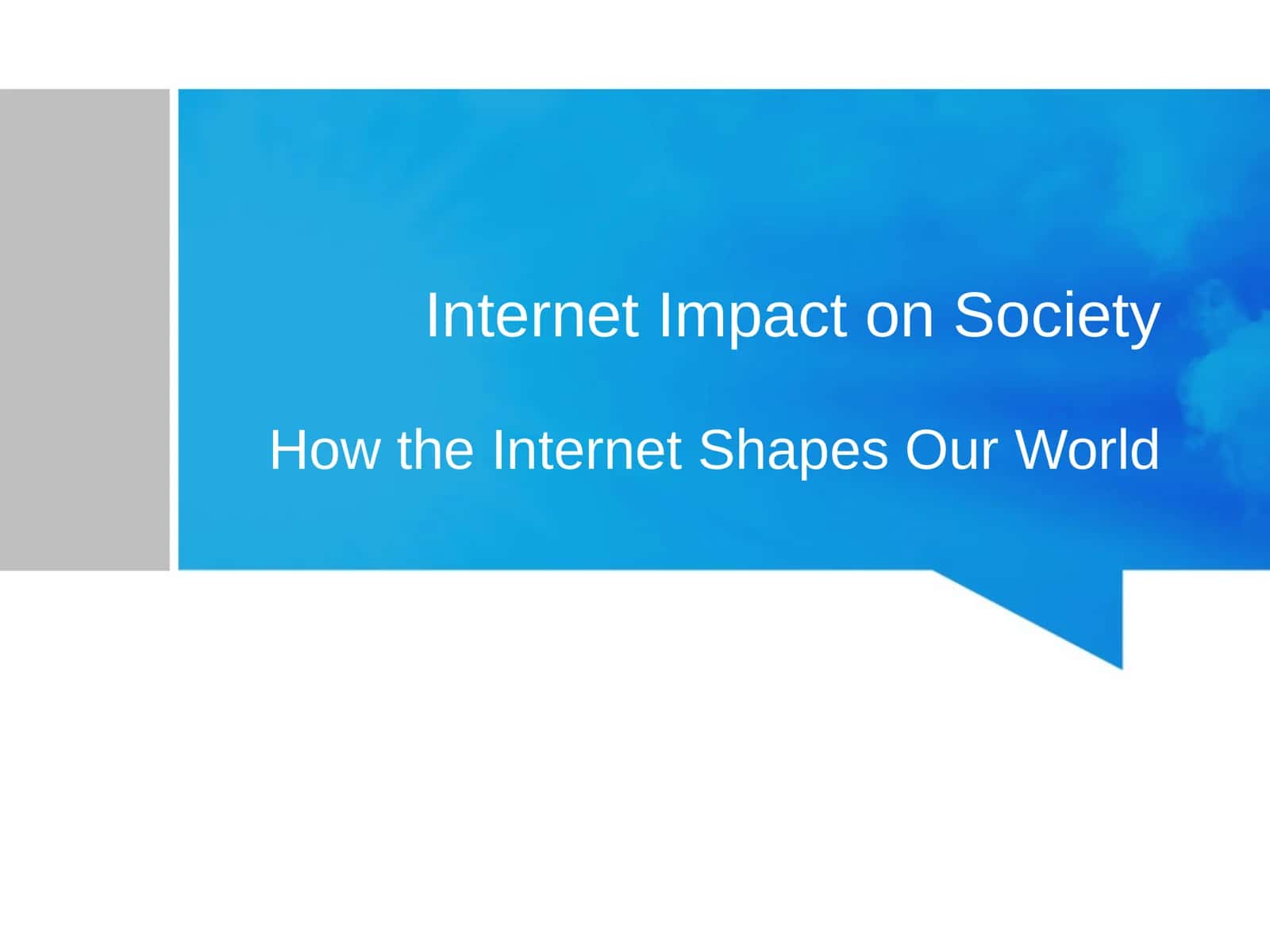 Internet Impact on Society