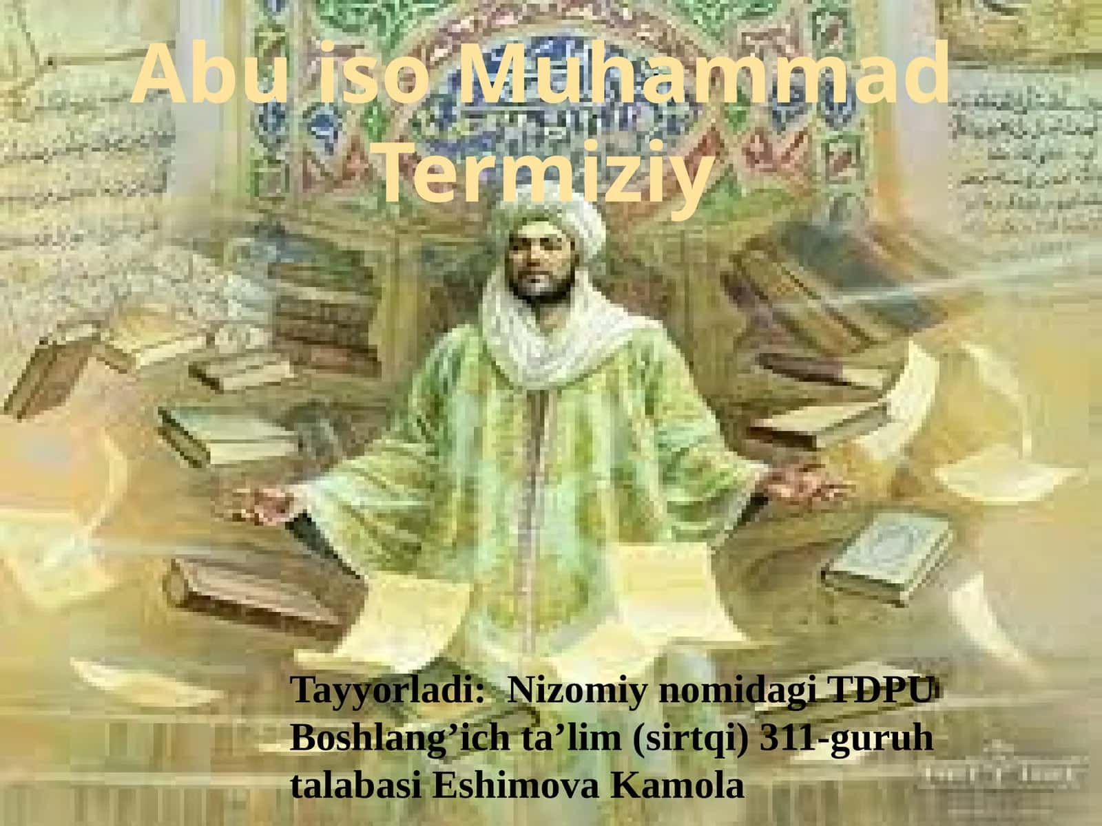 Abu Iso Muhammad Termiziy
