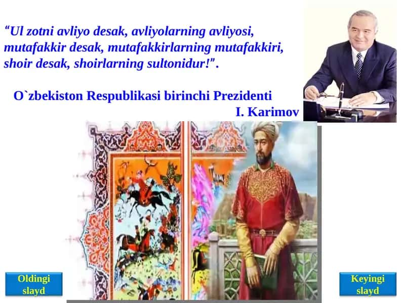 Alisher Navoiy ochiq dars