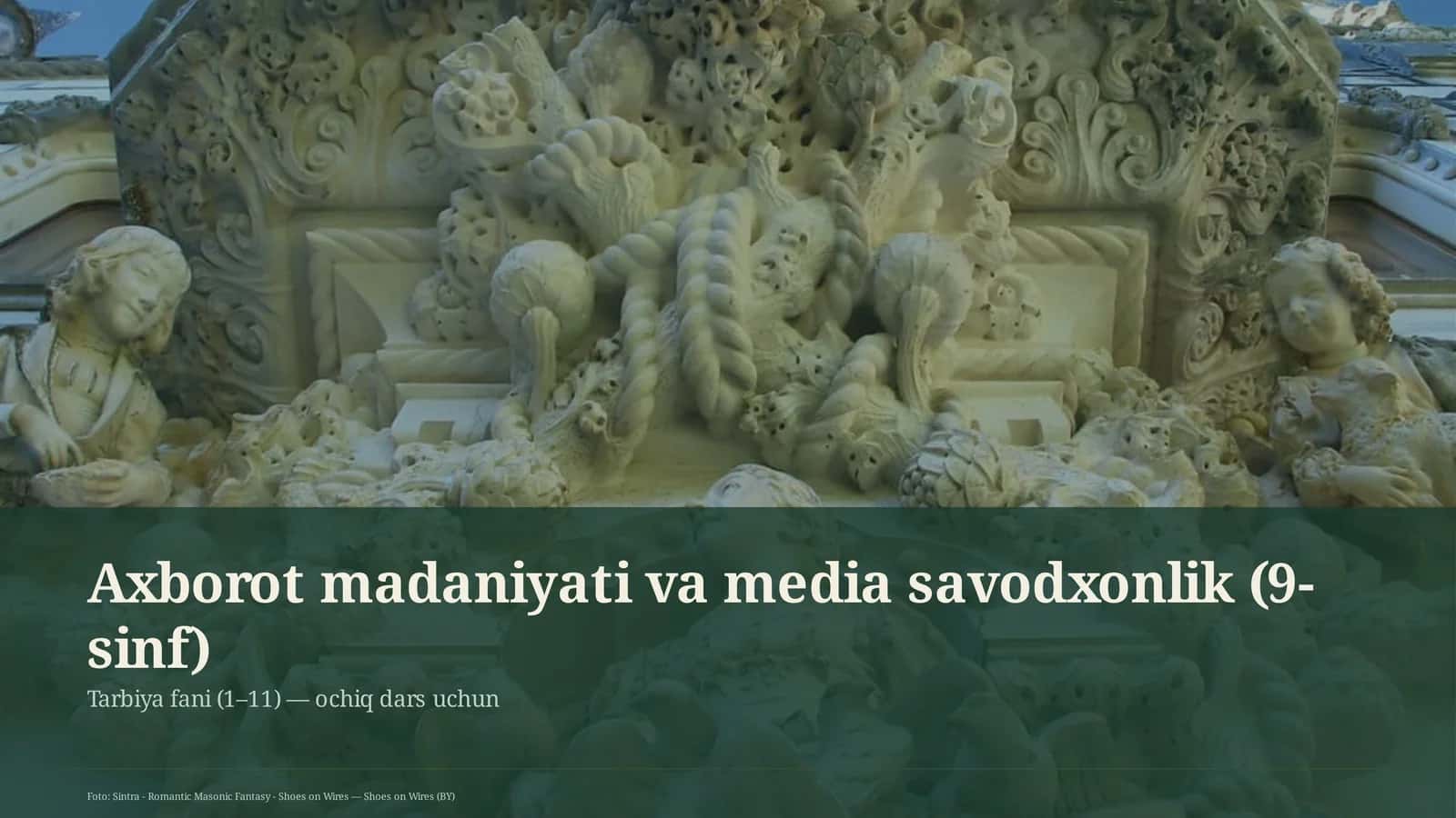 Axborot madaniyati va media savodxonlik (9-sinf)