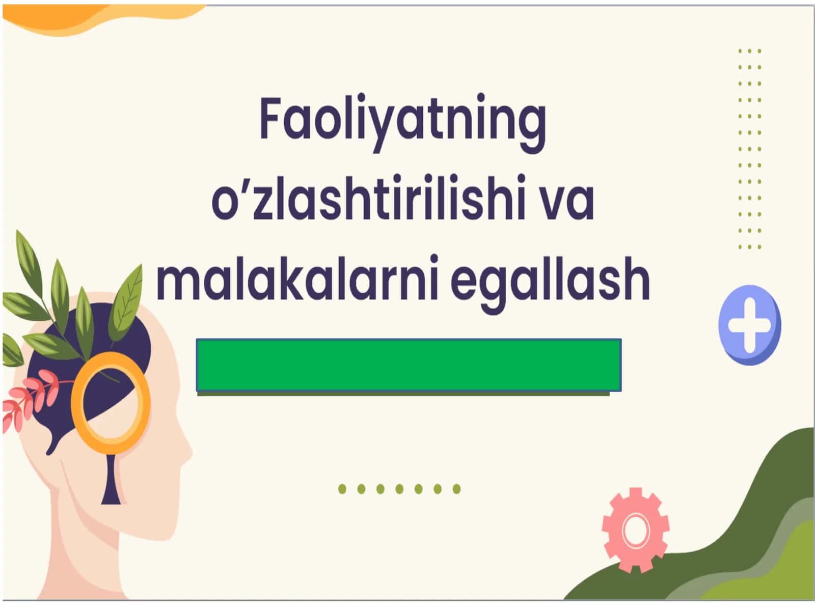 psixologiya fani boʻyicha slayd