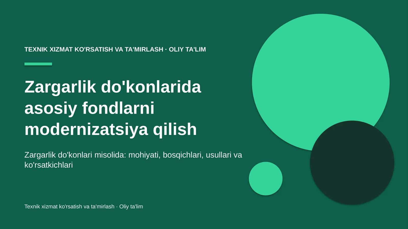 zargarlik do'konlarida asosiy fondlarni modernizatsiya qilish 6368