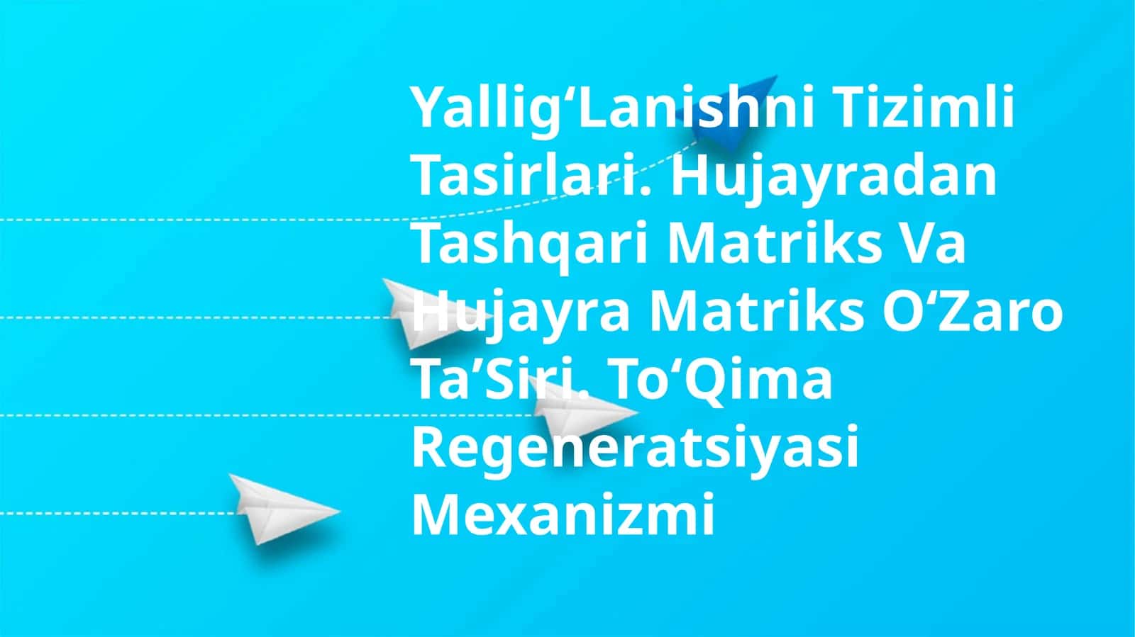 YalligʻLanishni Tizimli Tasirlari