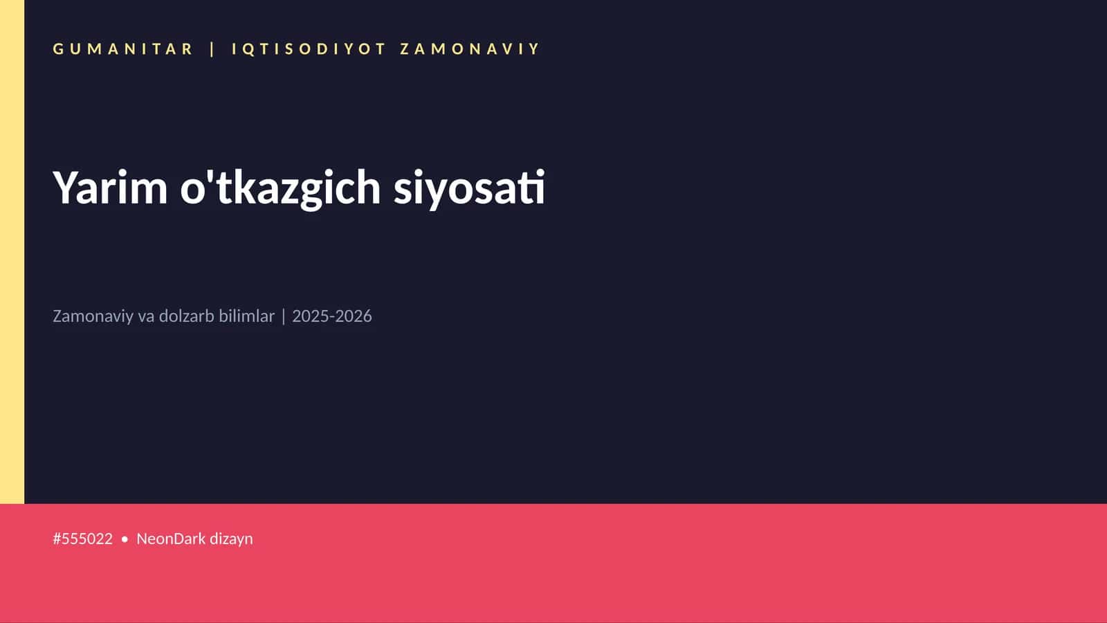 Yarim o'tkazgich siyosati