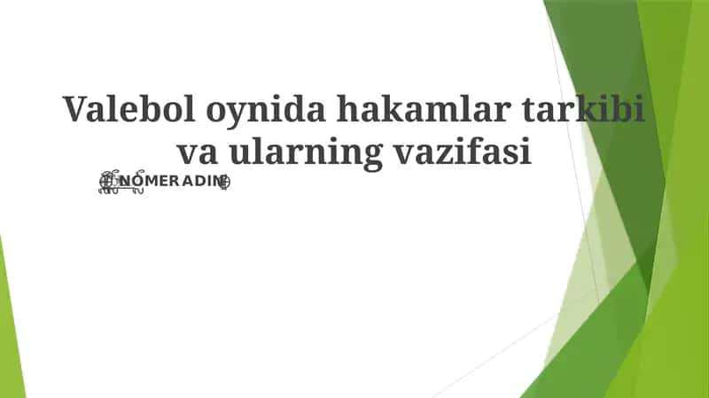Hakamlar tomonidan to'r, orqa chiziq va antenna kabi joylardagi aniq signal va chaqiriqlar