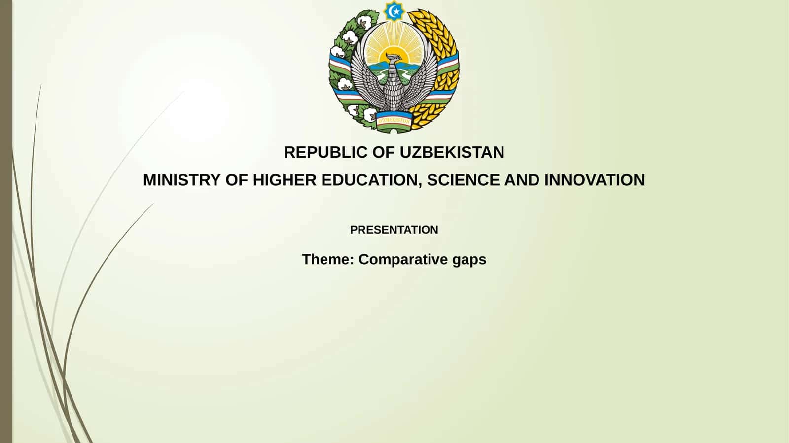 Comparative Gaps Presentation