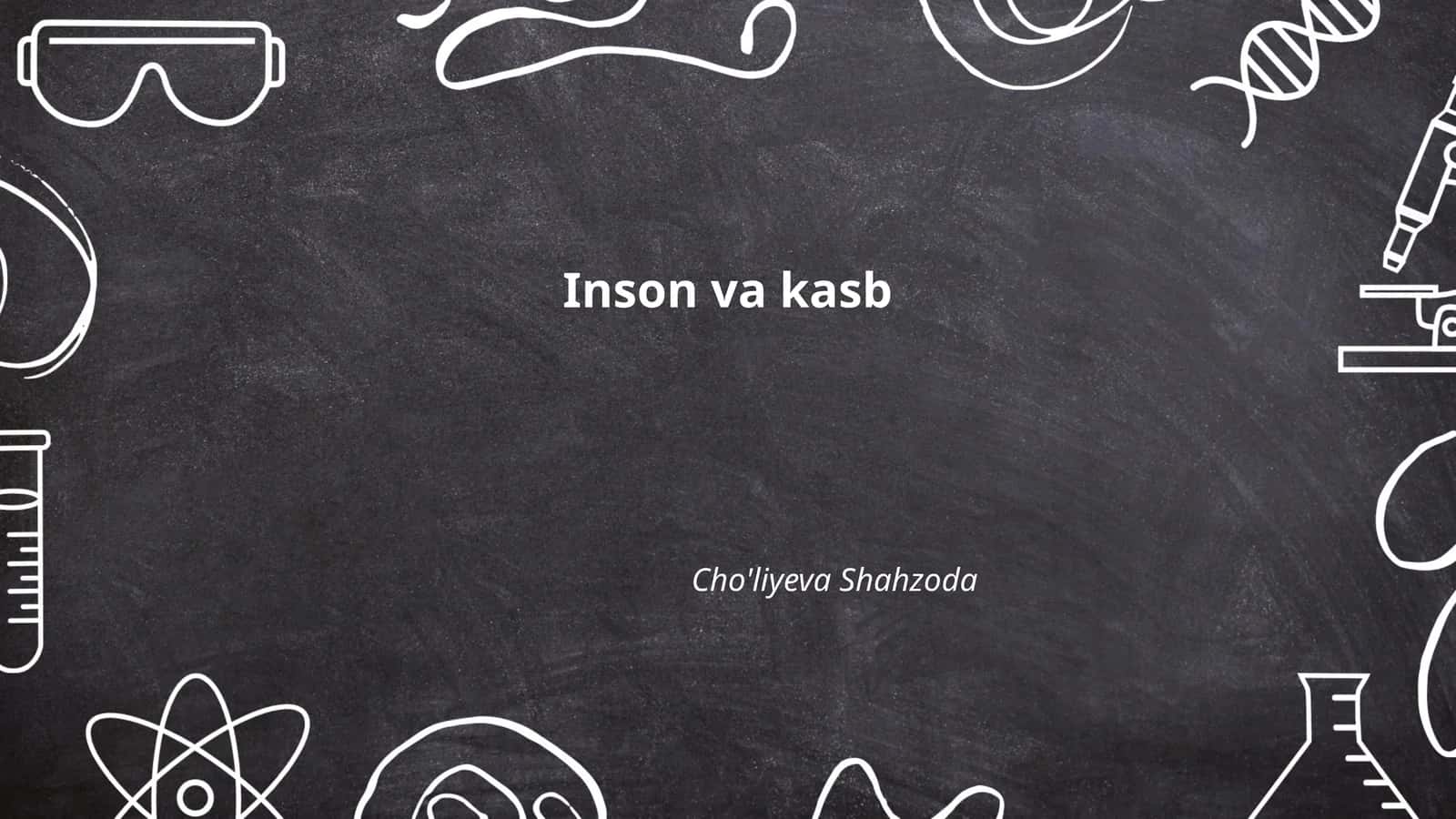 Inson va kasb