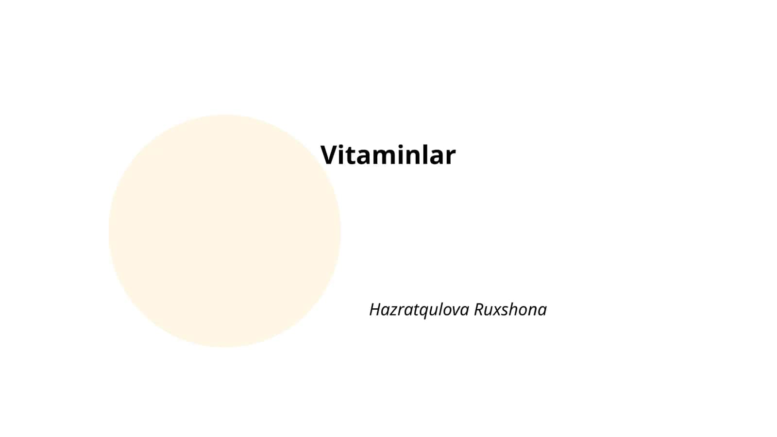 Vitaminlar