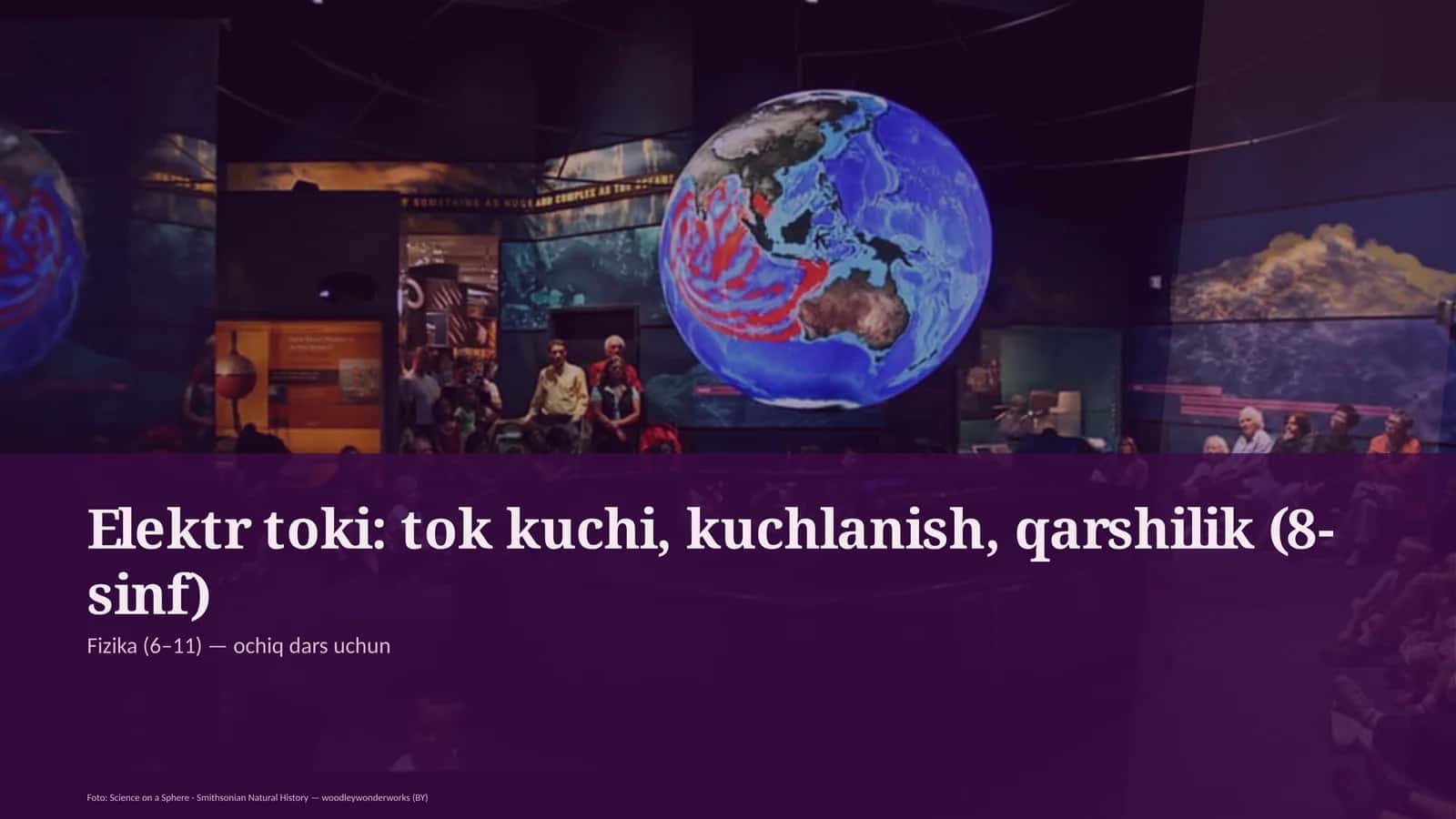 Elektr toki: tok kuchi, kuchlanish, qarshilik (8-sinf)
