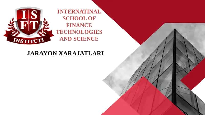 JARAYON XARAJATLARI