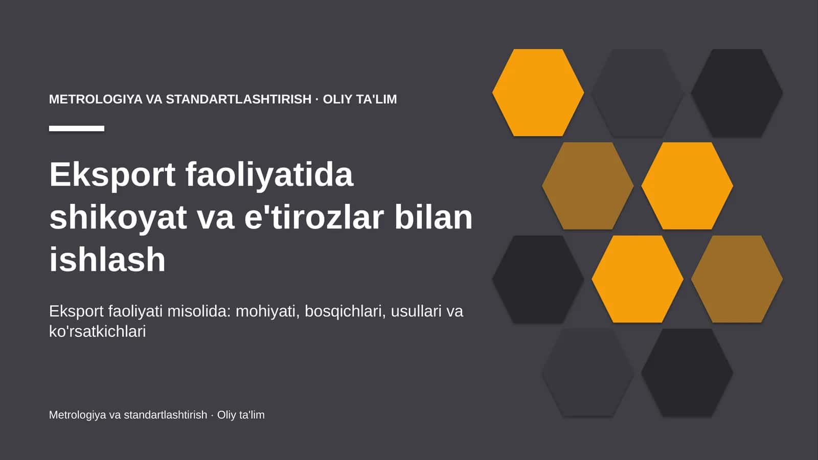 eksport faoliyatida shikoyat va e'tirozlar bilan ishlash 1763