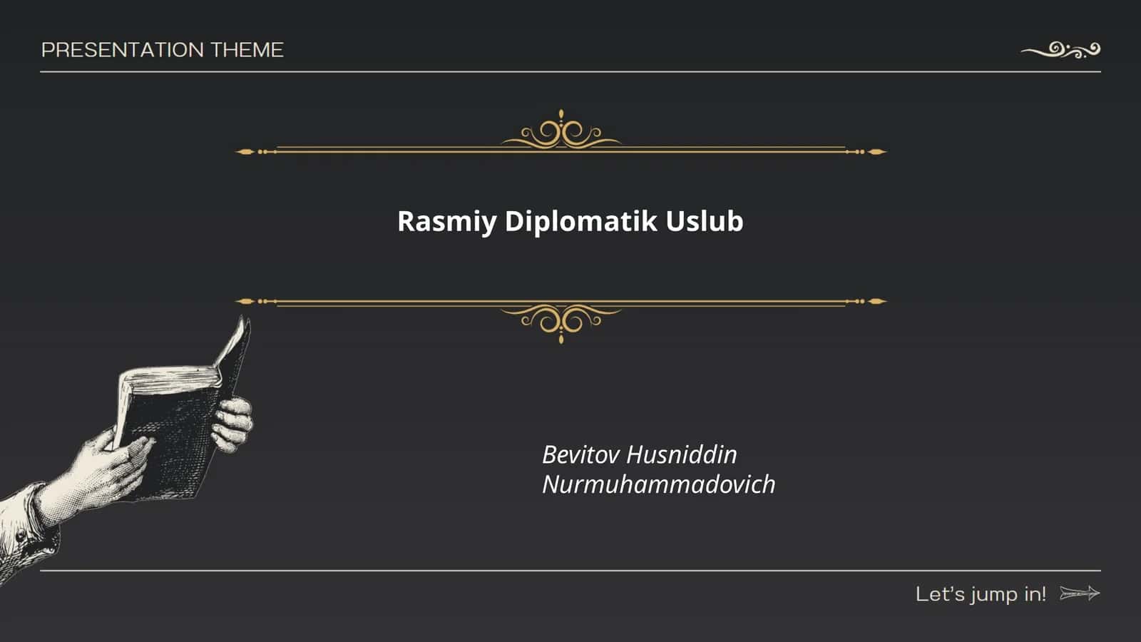 Rasmiy Diplomatik Uslub