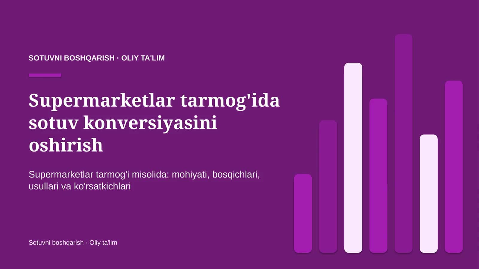 supermarketlar tarmog'ida sotuv konversiyasini oshirish 3131