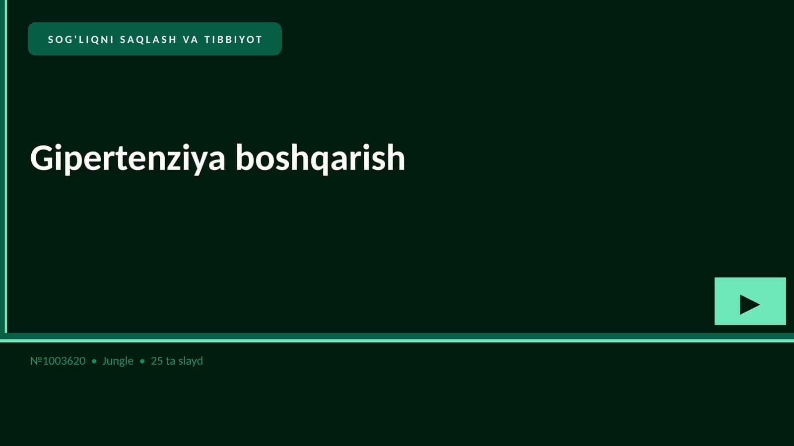 Gipertenziya boshqarish
