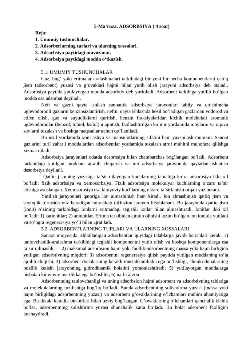 Adsorbsiya