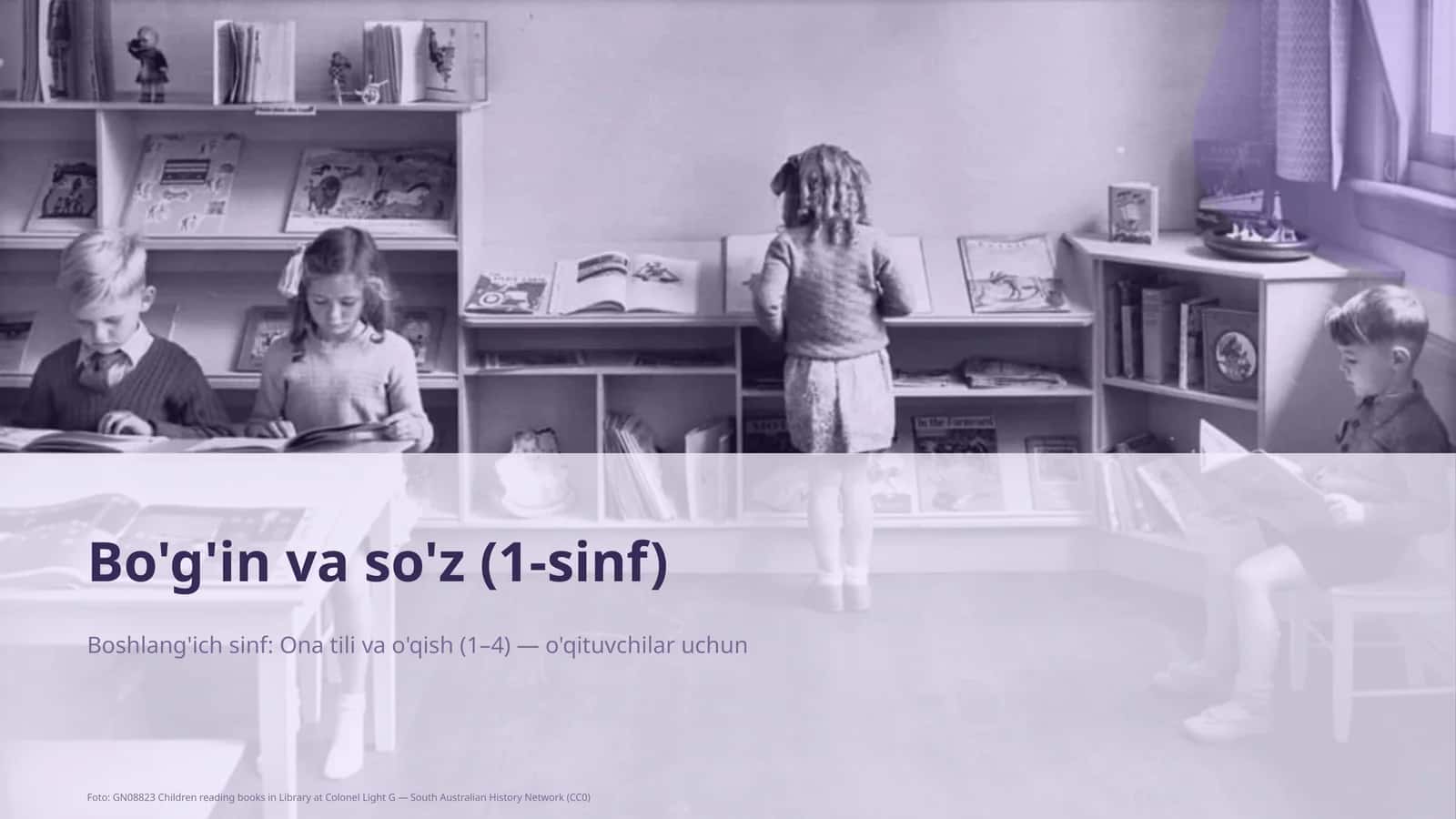 Bo'g'in va so'z (1-sinf)