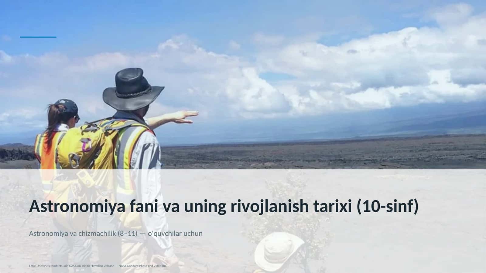 Astronomiya fani va uning rivojlanish tarixi (10-sinf)