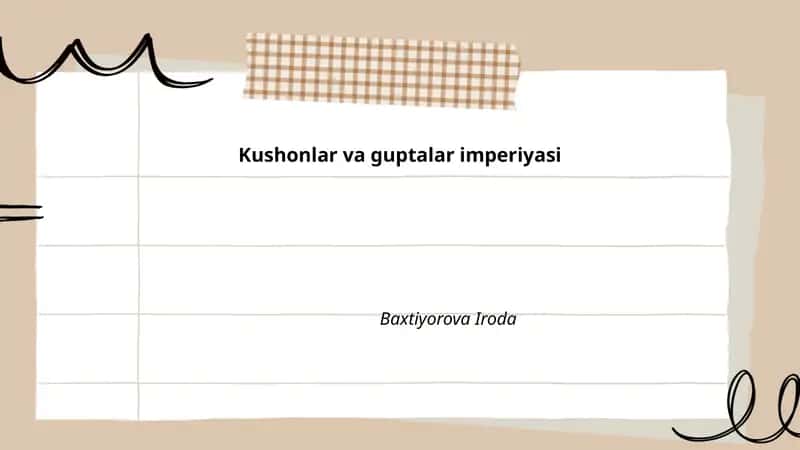 Kushonlar va guptalar imperiyasi