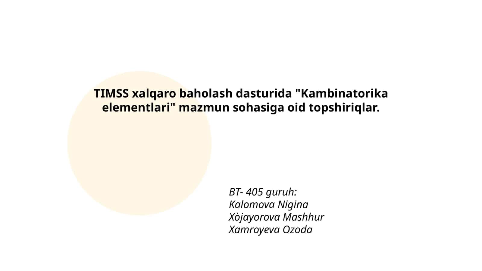 Kambinatorika elementlari