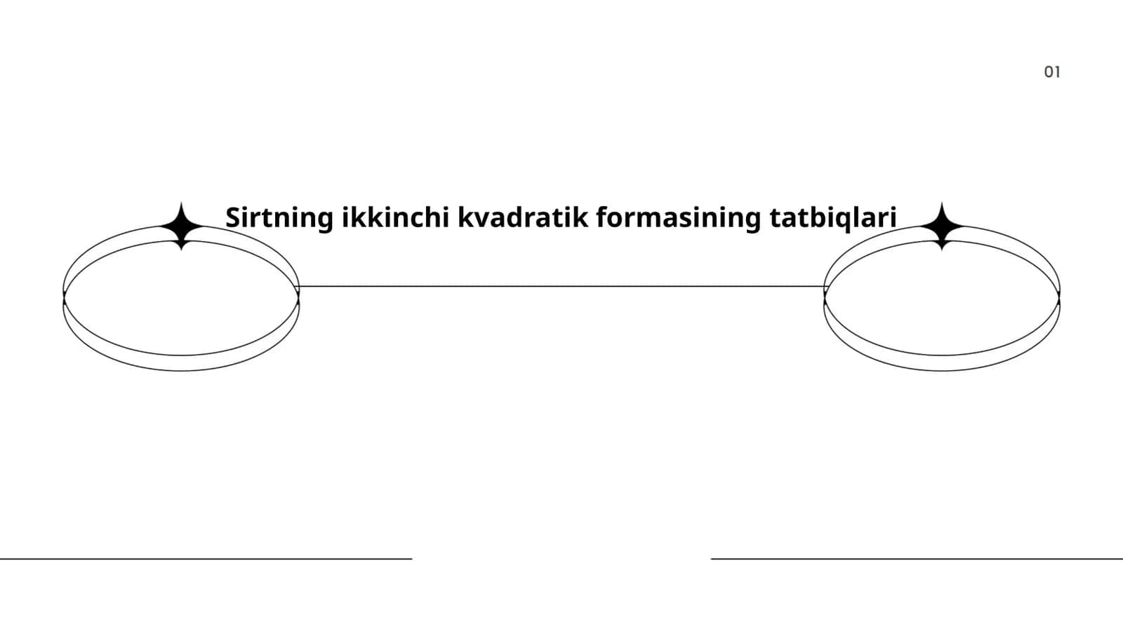 Sirtning ikkinchi kvadratik formasining tatbiqlari