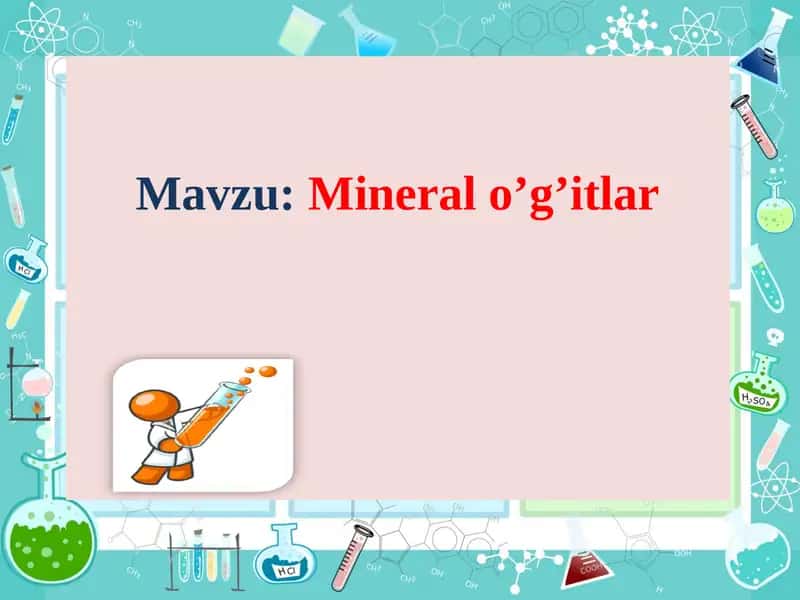 Mineral o’g’itlar