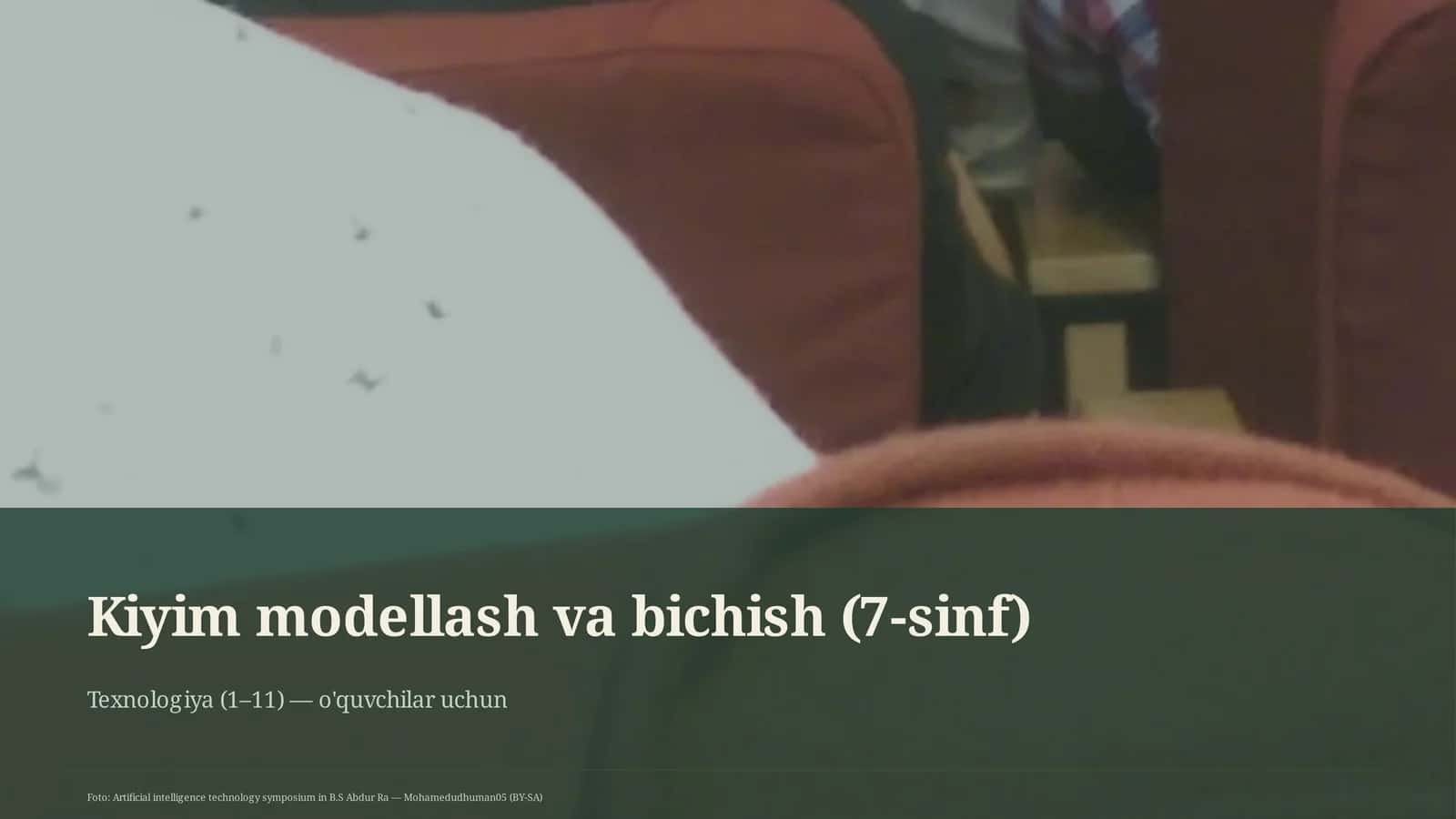 Kiyim modellash va bichish (7-sinf)