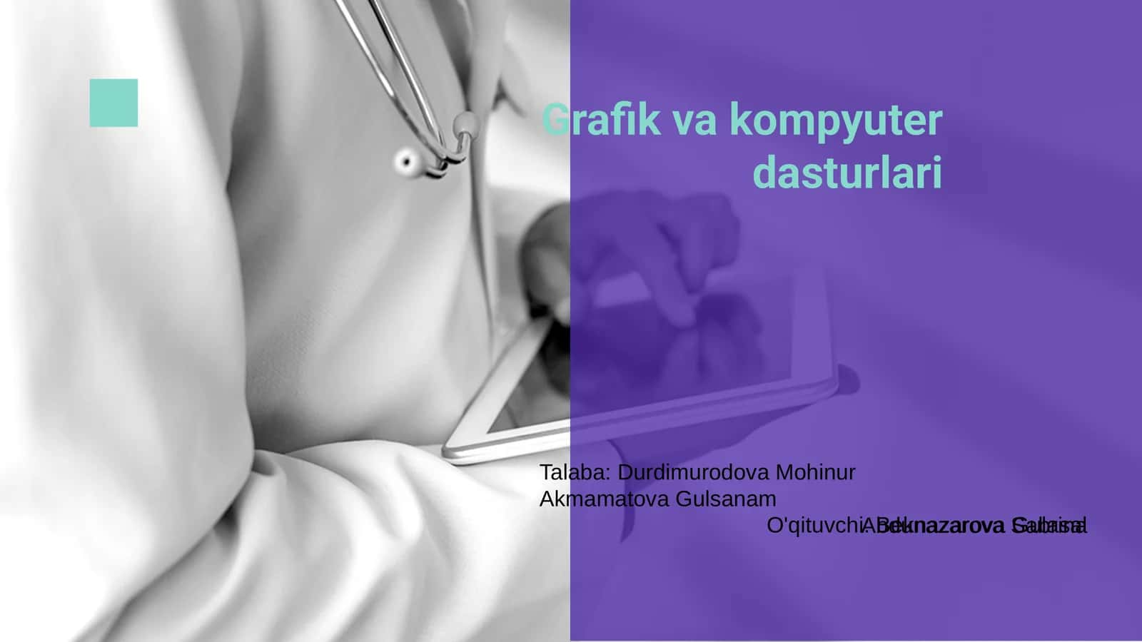 Grafik va kompyuter dasturlari