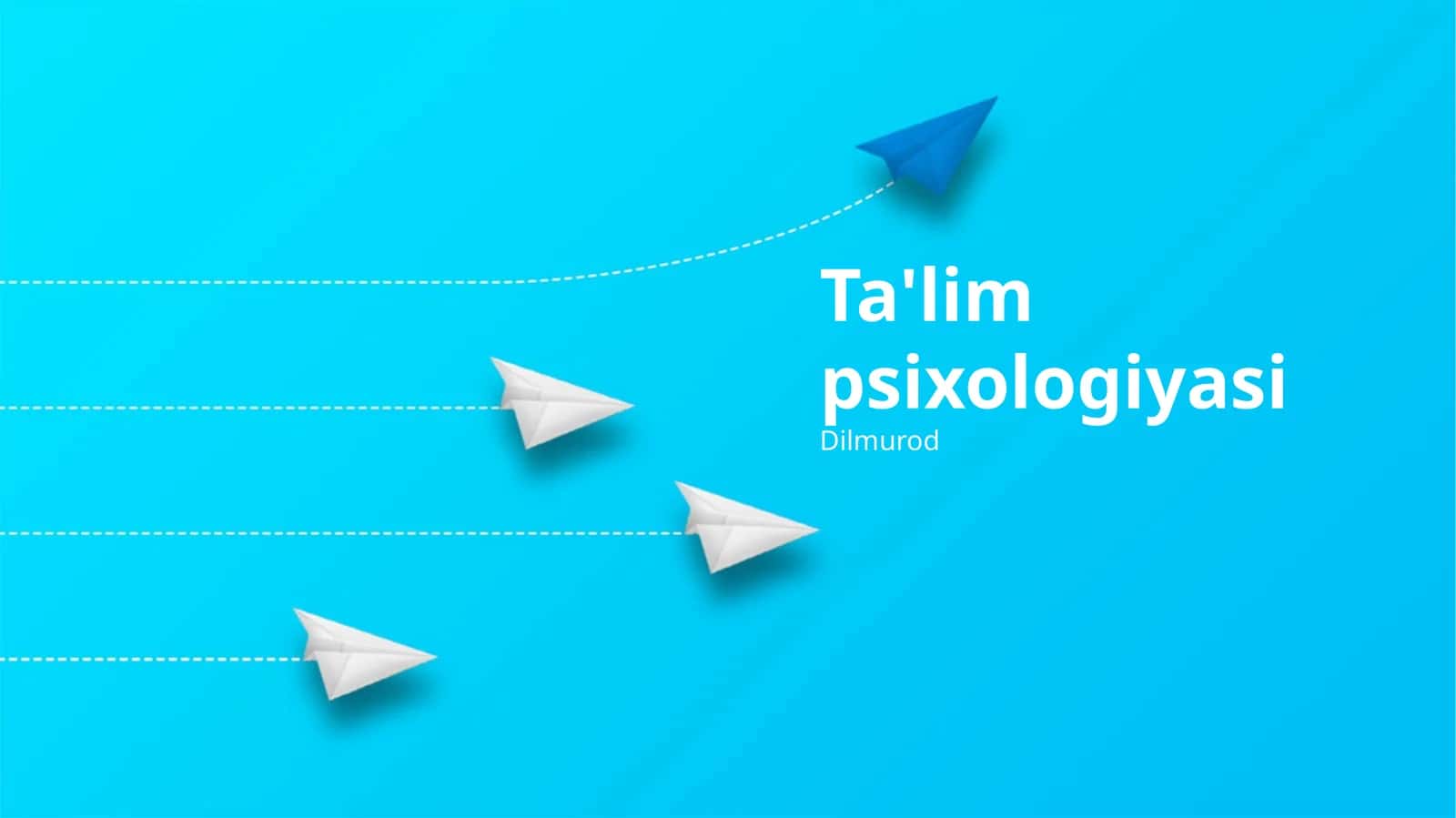 Ta'lim psixologiyasi