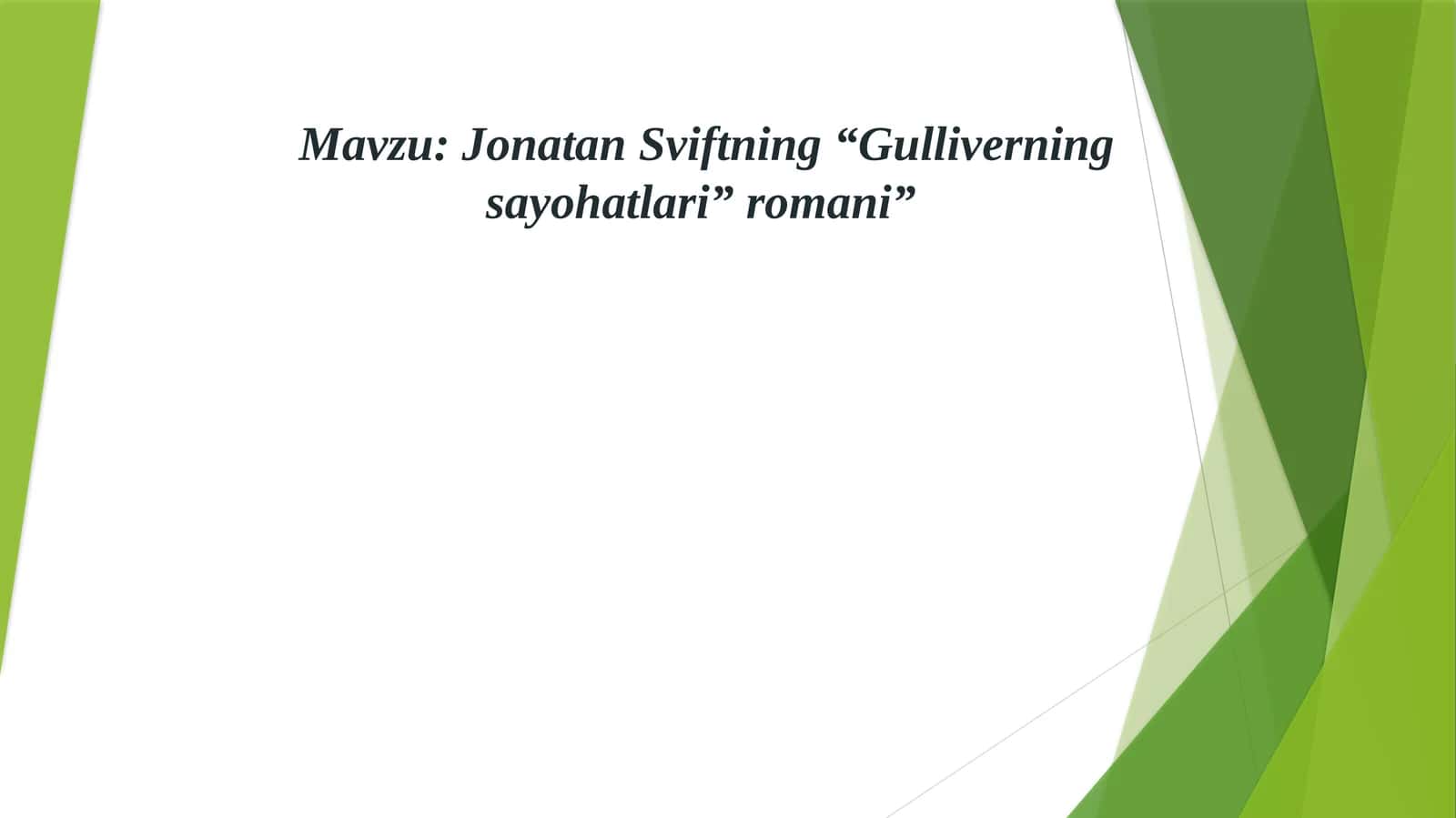 Gulliverning sayohatlari