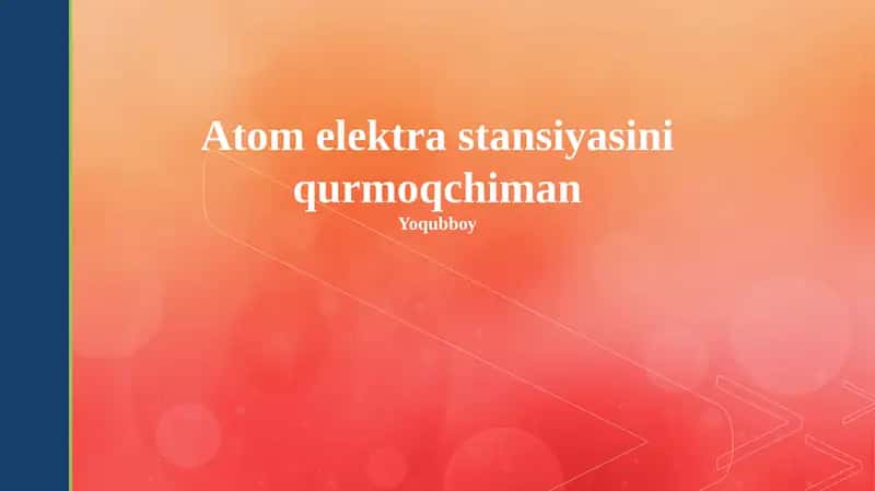 Atom elektr stansiyasi qurish