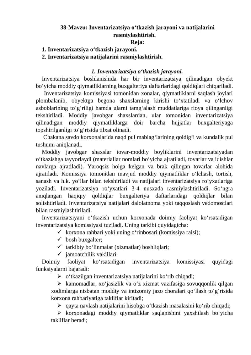 Inventarizatsiya