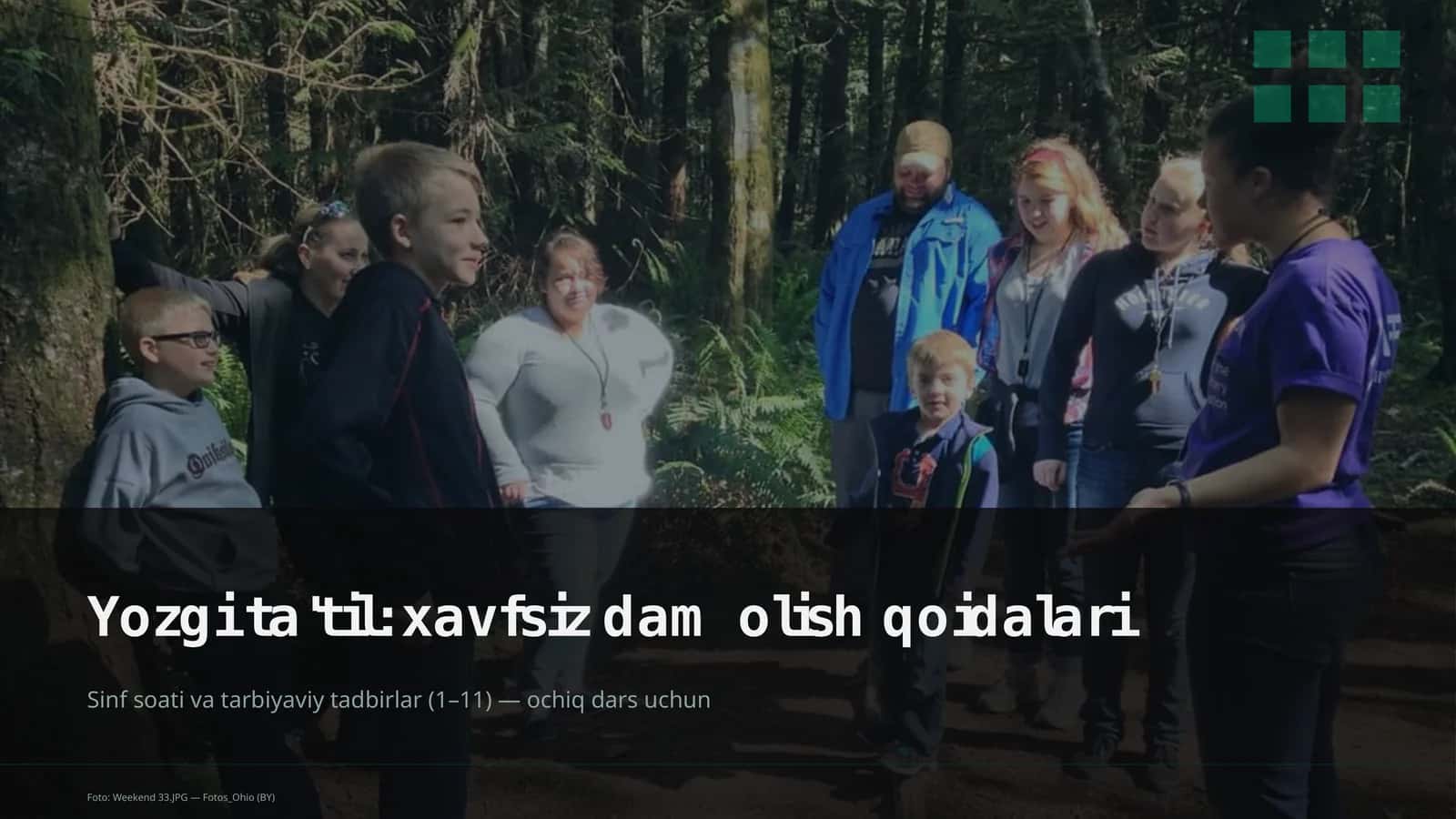 Yozgi ta'til: xavfsiz dam olish qoidalari