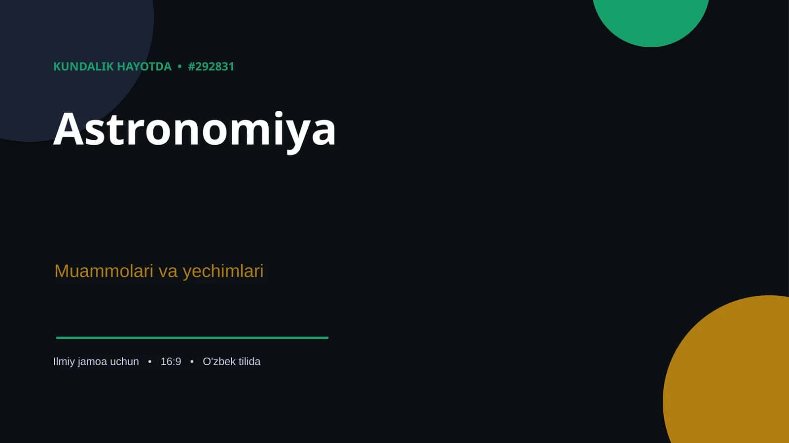Kundalik Hayotda