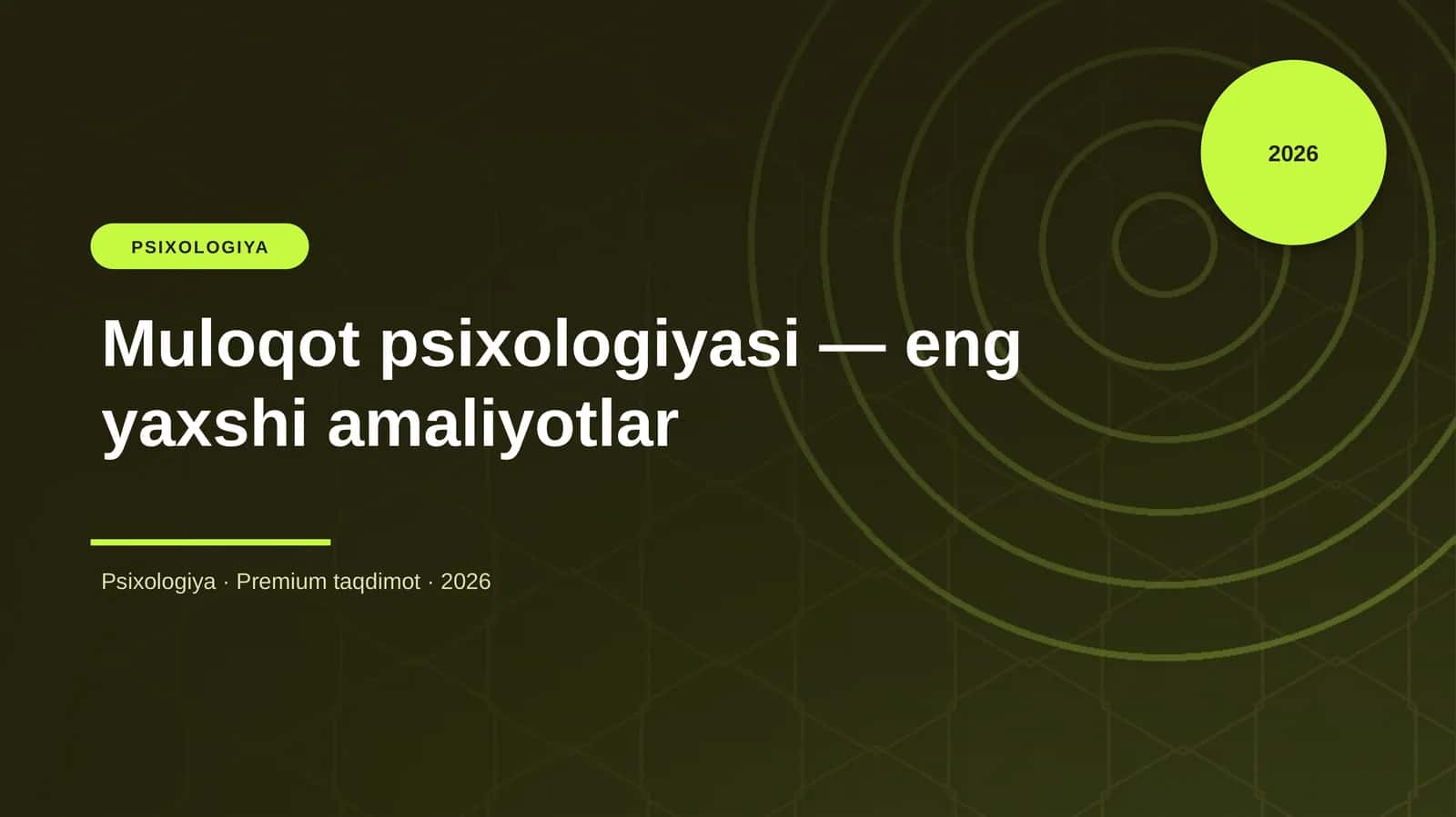 Muloqot psixologiyasi — eng yaxshi amaliyotlar
