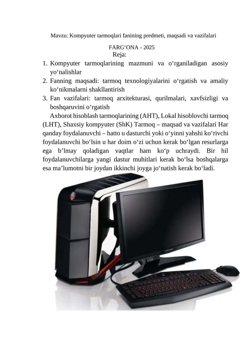Kompyuter tarmoqlari