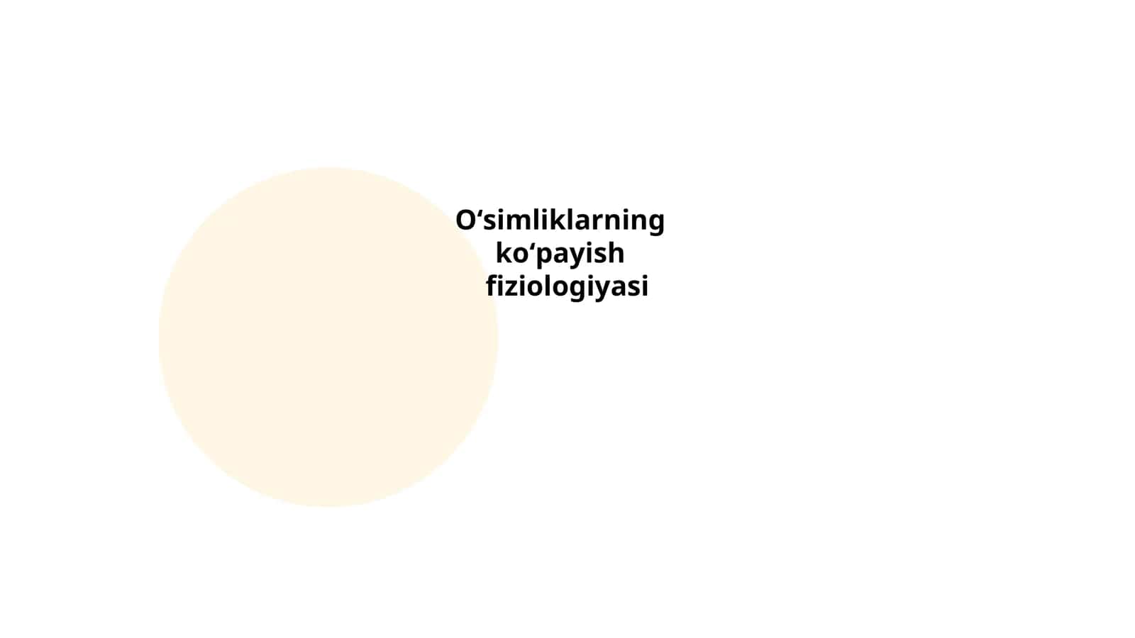 Oʻsimliklarning koʻpayish fiziologiyasi