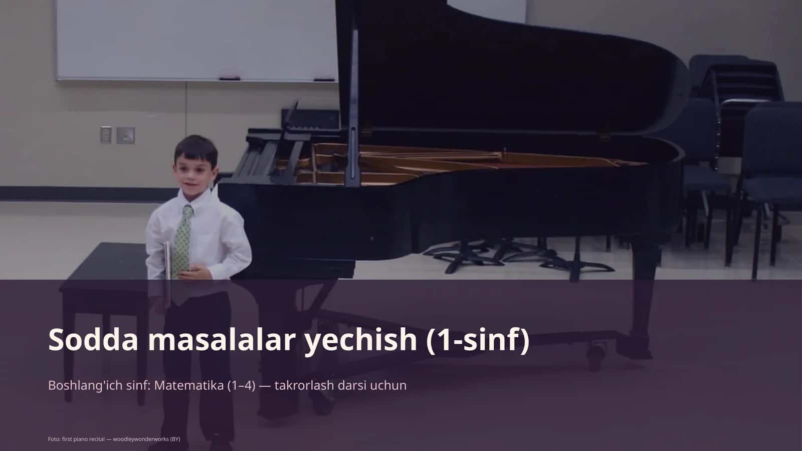 Sodda masalalar yechish (1-sinf)